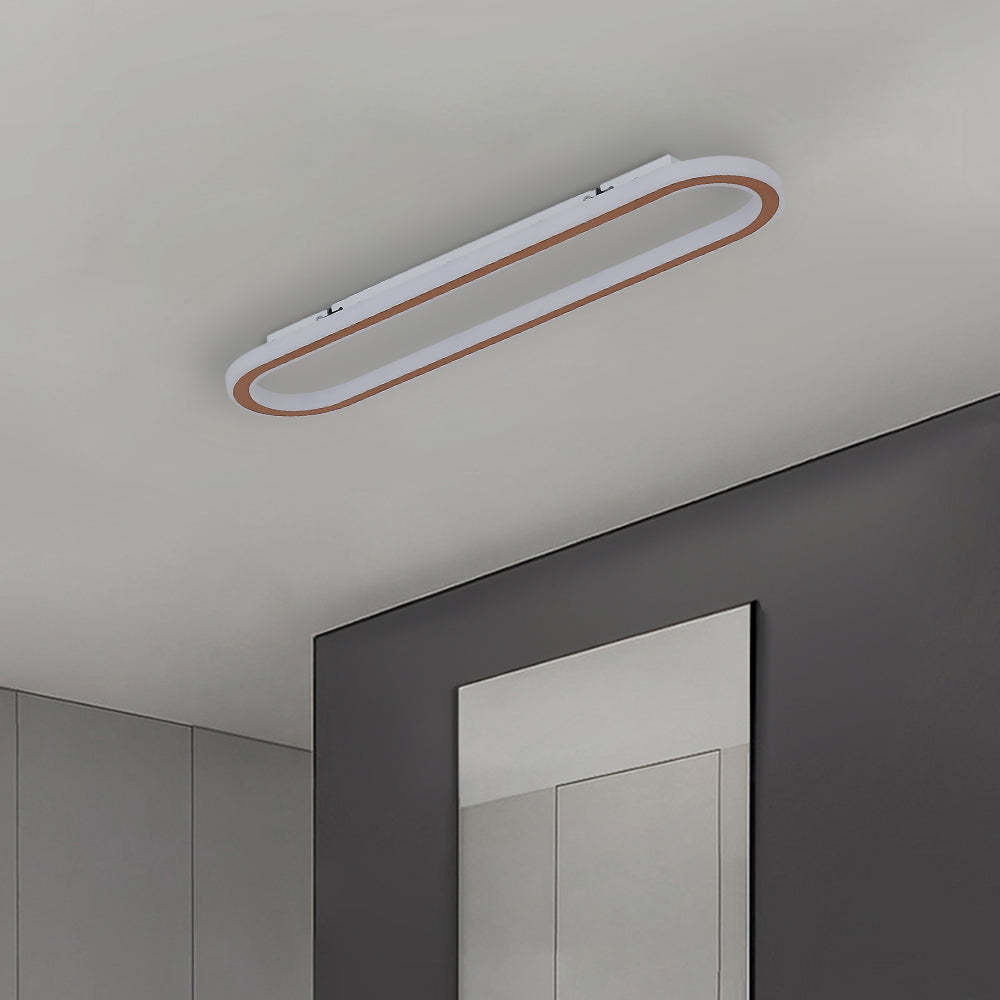 Dimmable Black Gold Or Rose Gold Luxe LED Flush Mount Ceiling Light